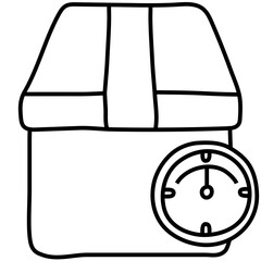 DELIVERY WEIGHING line icon