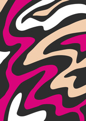 Abstract background with colorful wavy line pattern