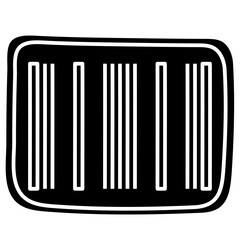 BAR CODE glyph icon