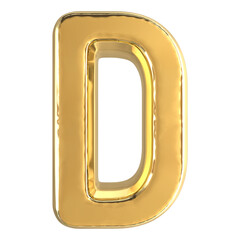 Obraz premium Latter 3d gold with generative AI