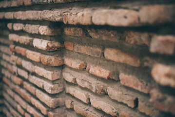 Red brick wall texture background