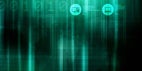 Digital Abstract technology background,2d illustration