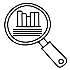 MARKET RESEARCH line icon