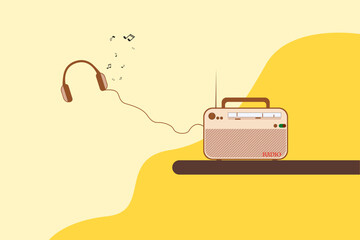 world radio day creative design. international radio day creative design.radio day creative design. vector,radio day template,vector design. Vector illustration