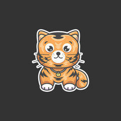 Cute kitty vector art