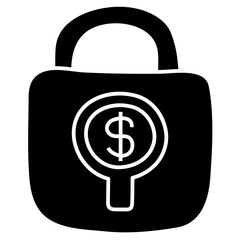 SECURED LOAN glyph icon