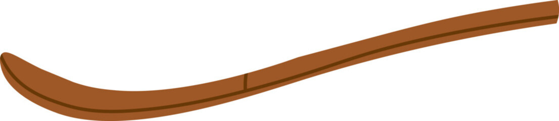 Matcha wooden scoop flat icon Kitchenware