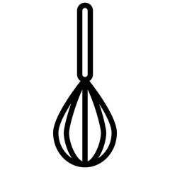 EGG WHISK line icon