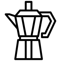 MOKA POT line icon