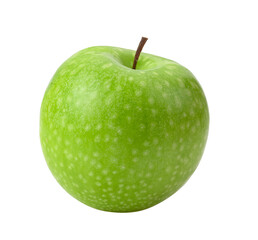 green apple isolated on transparent png