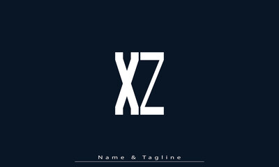 Alphabet letters Initials Monogram logo XZ , ZX