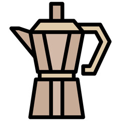 MOKA POT filled outline icon