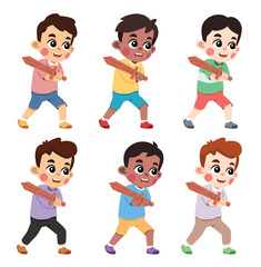 Kid Playing Toy Sword