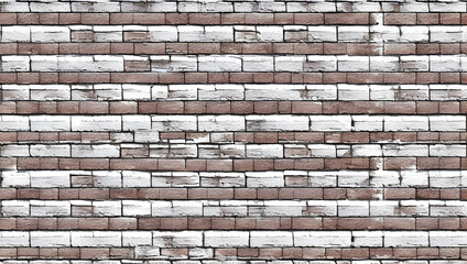 Obraz premium 白いレンガ壁の背景 テクスチャ