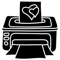 printer glyph icon