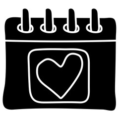 schedule glyph icon