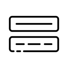Server line icon. Remotely, access, data, cloud, storage, security, system, devices, gadgets, internet, download, upload. Information concept. Vector black line icon on a white background