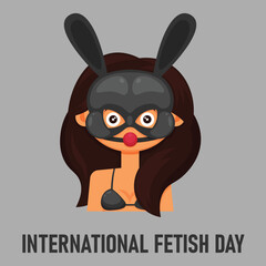 Fototapeta premium International Fetish Day background.