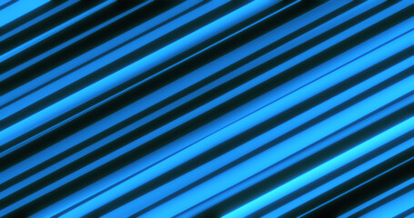 Blue diagonal stripes lines and sticks beautiful bright glowing shiny energy magical. Abstract background