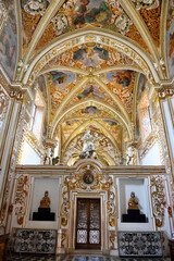 Fototapeta na wymiar interior of the Certosa di San Lorenzo Padula Italy