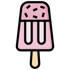 ICE CREAM8 filled outline icon