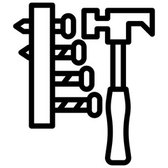 HAMMER  line icon
