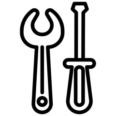 WRENCH line icon