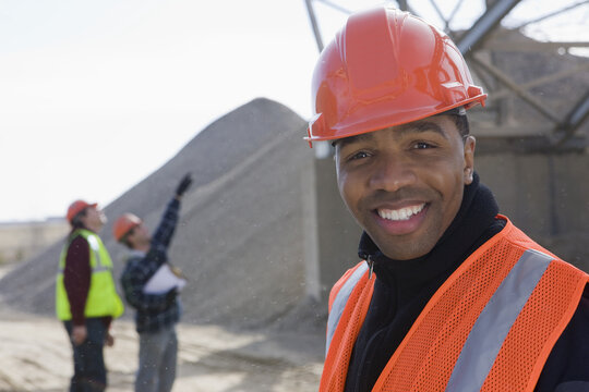 Engineer at a construction site