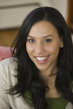Portrait of a Hispanic woman smiling