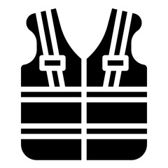 SAFETY VEST glyph icon