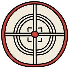 TARGET filled outline icon