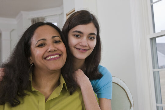 Portrait Of A Mother With Teenage Daughter