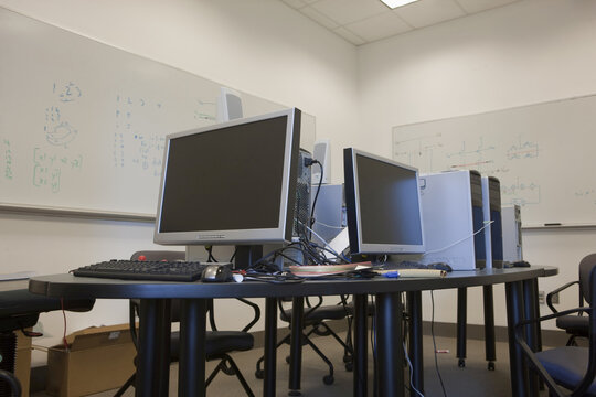 Interiors of a computer lab
