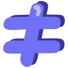 Obraz premium INEQUALITY flat icon