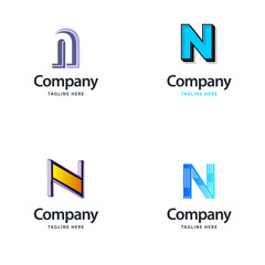 Letter N Big Logo Pack Design Creative Modern logos design for your business