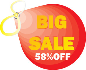 BIG SALE LABEL, DISCOUNTS, OFFERS, SALES, TAG, BANNER, SALES SEAL