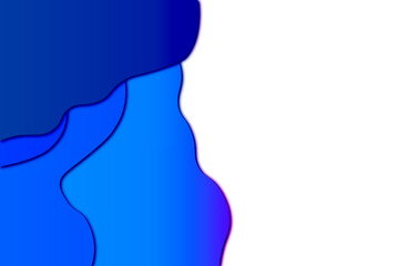 gradient blue wave background with copy space are for your design