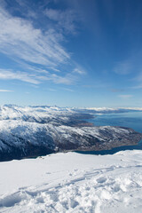 ski resort Narvik at the top 