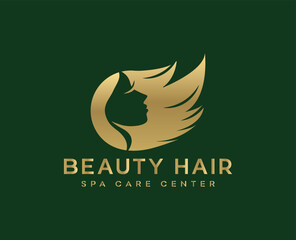 Beauty hair spa care center logo vector templates 