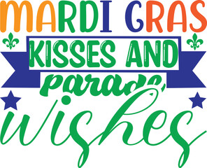 mardi gras kisses and parade wishes