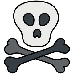 TOXIC HAZARD filled outline icon