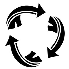 RECYCLED PACKAGE glyph icon