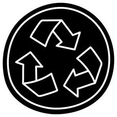 RECYCLING glyph icon