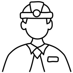 Obraz premium ARCHITECT line icon