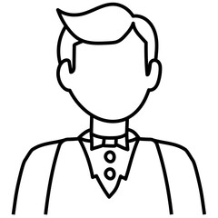 WAITER line icon