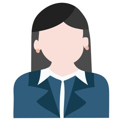 BUSINESS WOMAN flat icon