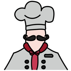 CHEF filled outline icon