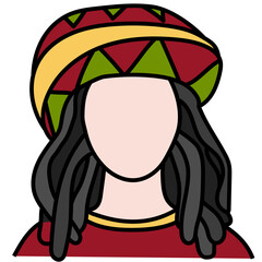 REGGAE filled outline icon