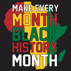 BLACK HISTORY MONTH t-shirt design