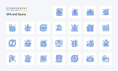 25 Sauna Blue icon pack